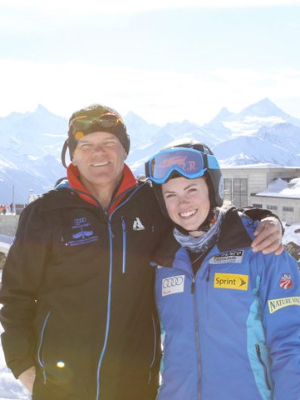 Brad and Abby at World Juniors in Switzerland