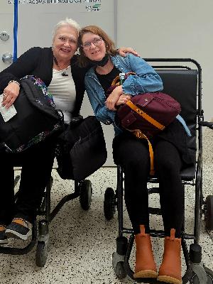 Rachel and I on way to Seattle last Fall