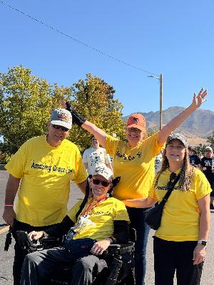 ALS Walk/Roll - left to right: Hector, Maximo, Nelly, Glenda